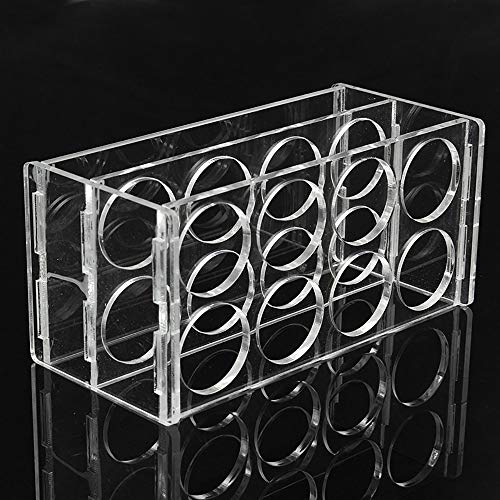8 Holes Plastic Test Tube Rack Testing Tubes Holder Lab Test Tube Storage Stand 2.8cm Hole Diameter Test Tube Stand Shelf Test Tubing Racks Bracket, Lab School Supplies Laboratory Equipment - Thumbnail 3