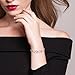 Billie Bijoux 925 Sterling Silver Infinity Heart Endless Love Symbol Charm Adjustable Bracelet White Gold Plated Women' s Gift for Christmas Day (A-Silver)