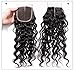 RECOOL 10A Wet and Wavy Human Hair Bundles with Closure Virgin Brazilian Hair Water Wave Hair Bundles with Closure Natural Color Real Good Quality Hair(14 16 18+12)