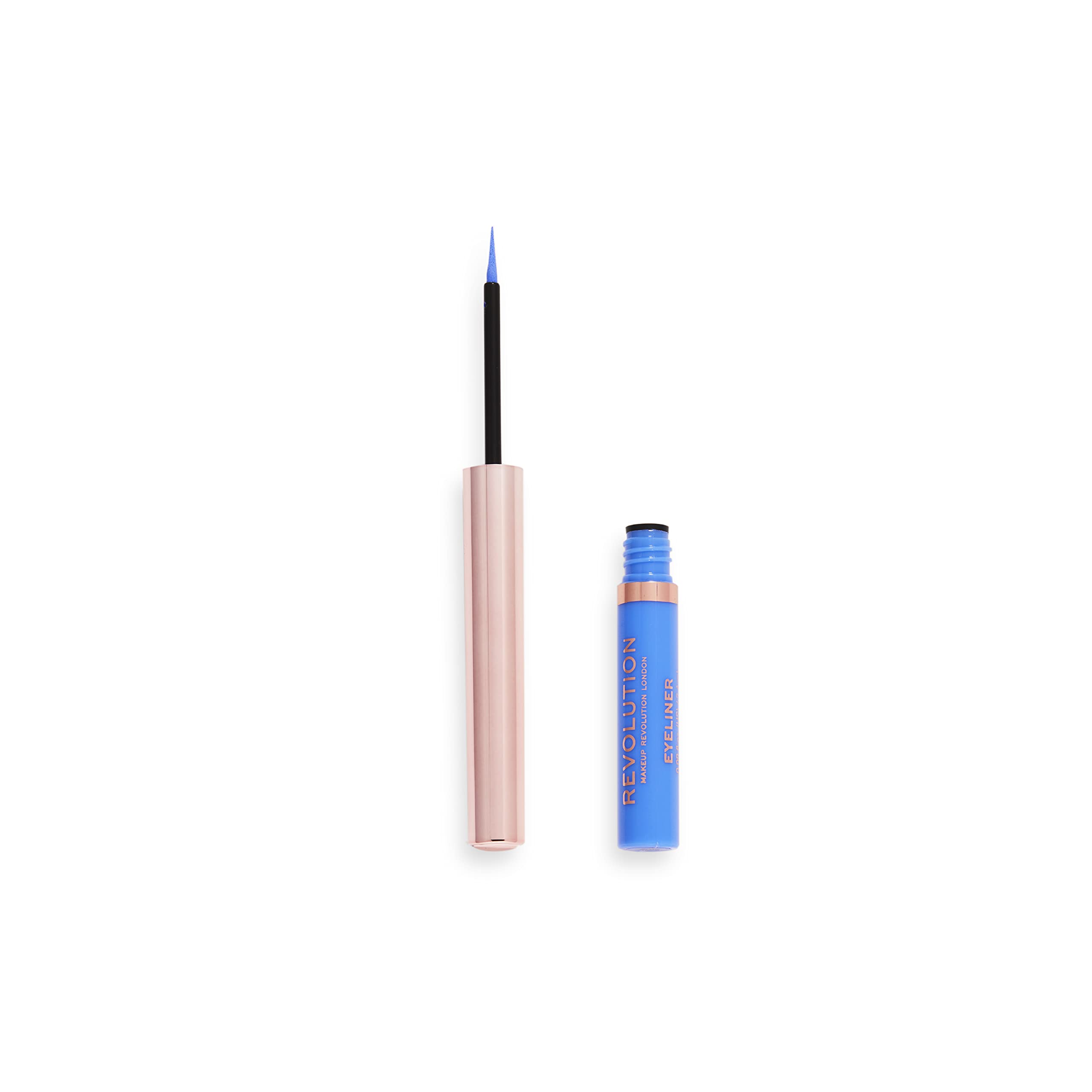 Makeup Revolution, Neon Heat, Coloured Liquid Eyeliner, Sky Blue, 2.4ml