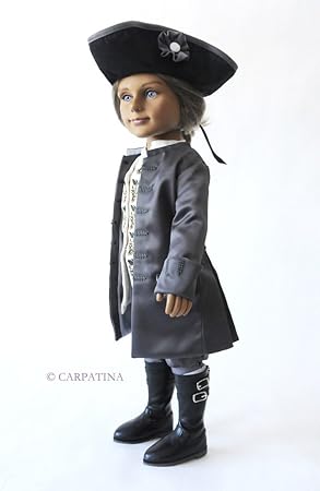 CARPATINA James William 18 inch American Colonial Boy Doll - Comes in Blue Box