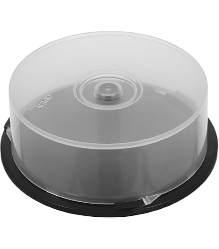 Amazon.com: VOSAREA CD/DVD Cake Box Spindle, 25 Disc Storage