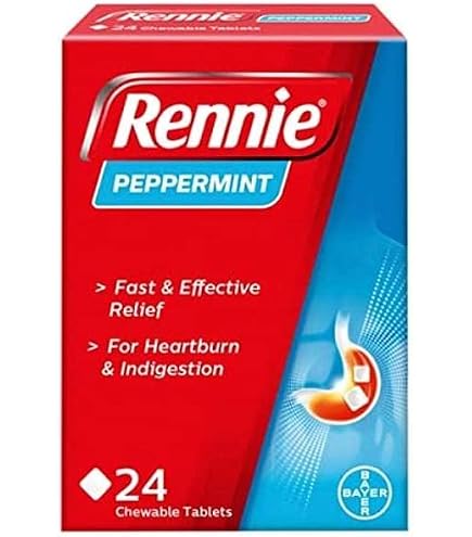 Amazon.com: Rennie Indigestion and Heartburn Relief Spearmint 96