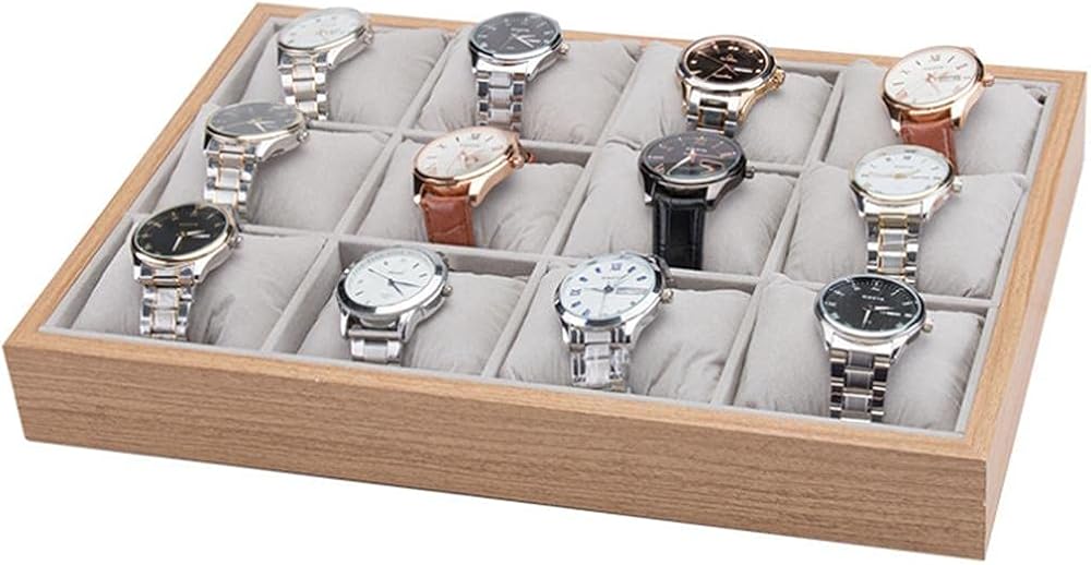 Chytaii Caja de Almacenamiento de Reloj Soporte de Exhibición de