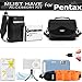 Essential Accessory Kit For Pentax Optio WG-1, WG-2, WG-3 GPS, Ricoh WG-4 GPS, WG-4, WG-30, WG-30W, WG-5 GPS Waterproof Digital Camera Includes Replacement D-LI92 Battery + Ac/Dc Charger + Case + More
