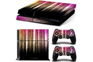 Gam3Gear Pattern Series Decals Skin Vinyl Sticker for PS4 Console & Controller (NOT PS4 Slim / PS4 Pro) - Pink Falls