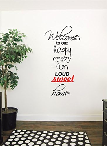 Wallency Welcome to Our Home Wall Decal - Removable Wall Sticker Decor