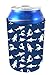 Shark Pattern Collapsible Can Coolie