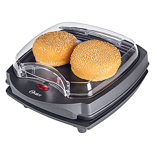 Grill Elétrico Oster Burguer 2 em 1 com Estufa, 110V, 1200W, OGRL500