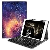 Fintie ASUS ZenPad 3S 10 Z500M Keyboard Case (NOT FIT Model# Z500KL) - SlimShell Lightweight Stand Cover w/Magnetically Detachable Wireless Bluetooth Keyboard for ZenPad 3S 10 (Z500M ONLY), Galaxy