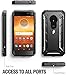Moto E5 Play Rugged Case, Moto E5 Cruise Rugged Case, Poetic Revolution [360 Degree Protection] Full-Body Rugged Heavy Duty Case with [Built-in-Screen Protector] for Moto E5 Play/Moto E5 Cruise Black