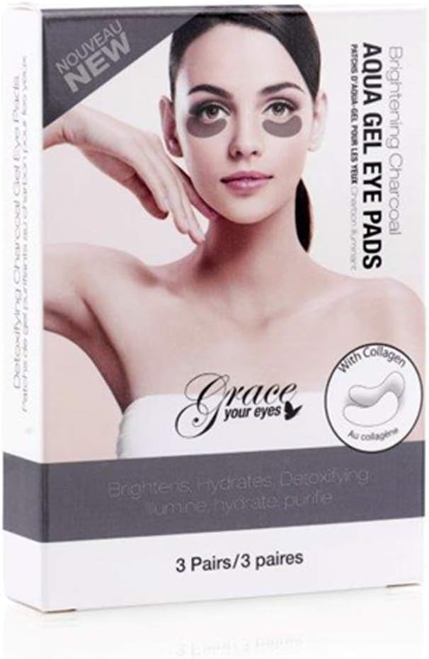 Aqua Gel Eye Pads Brightening Charcoal Under Eye Gel Pads BigaMart
