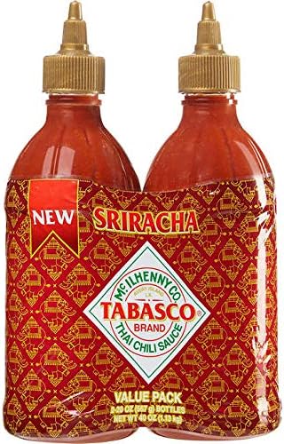 TABASCO Sriracha Hot Chili Sauce - Valuue 6 Pack( 20 Oz. Bottle Each )