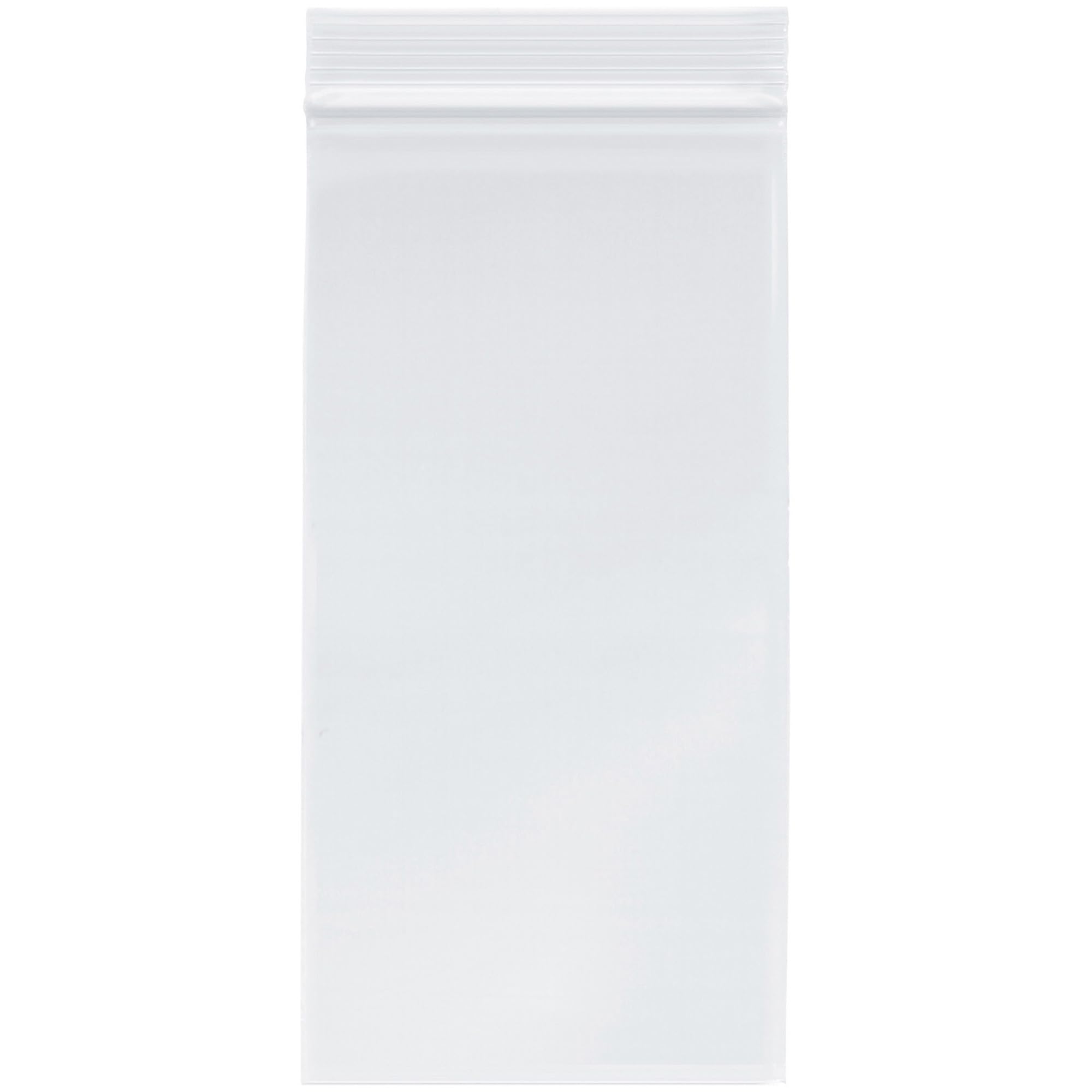 Plymor Zipper Reclosable Plastic Bags, 2 Mil, 4" x 8" (Pack of 500)