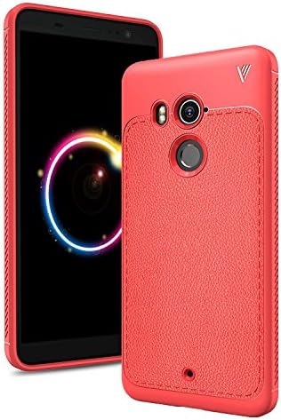 HTC U11 Plus Silicone TPU Soft Case Flexible Ultra Slim Thin Lightweight Gel Bumper Shockproof Protection Cover Shockproof Anti-Scratch Protective Phone Case for HTC U11 Plus （Red）