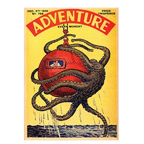 Classic Comics Adventure Octopus Refrigerator Magnet