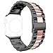 for iWatch Bands 42MM, Rosa Schleife Apple Watch Band 42mm Stainless Steel Metal Smart Watch Bands Replacement Strap with Classic Bracelet Clasp Wrist Band for 42mm iWatch Series 3/2/1 Sport Edition