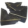 Paxar Corner Guard 4 Pcs Decorative Desk Box Corner Protector Desk Case Edge Cover Safety Guard Furniture Corner Bumpers Thickened Hardware Accessories for Jewrlry Box Cabinet Large（Bronze B）