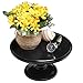 10-Inch Black Metal Classic Mini Decorative Cake & Dessert Pedestal Display Stand -MyGift Home