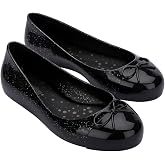 mini melissa Sweet Love Cap Toe Dress Shoes for Little Kids &amp; Big Kids - Girls Ballet Flats - Jelly Shoes for Girls with Cute Bow, Toe Accent, Ballerina Flats, Little Kid Jelly Shoes