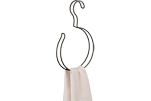 INTERDESIGN iDesign Classico Over the Rod, Closet Accessory Organizer for Scarves, Pashminas, Handbags - Loop, Bronze