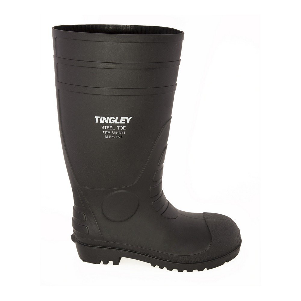 Tingley 31251-11 Steel Toe Economy Pvc Knee Boot, Size 11, Black: Home Improvement
