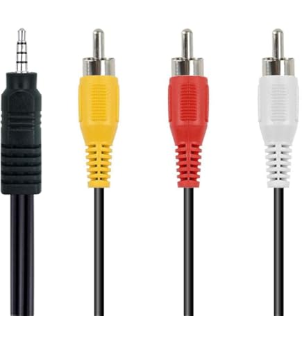 Amazon.com: Durpower 3.5mm 3FT RCA Male to Male AV Video