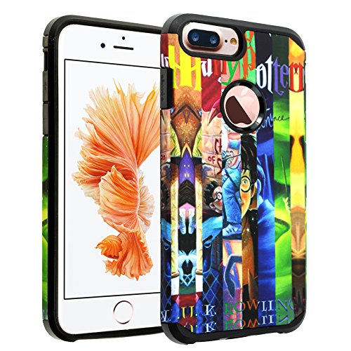 iPhone 8 Plus Case, DURARMOR Harry Book Dual Layer