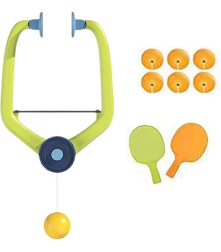 Hanging Table Tennis Trainer, Door Frame Suspension Type With Automatic Retractable Ball Launcher Home Use For Parent Child Interactive Practice I4962159358