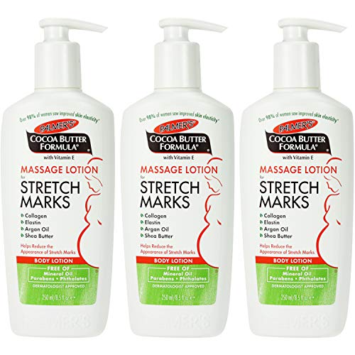 Palmer's Cocoa Butter Formula Massage Lotion For Stretch Marks with Vitamin E and Shea Butter Women Body Lotion, 8.5 Ounce (Pack of 3)