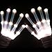 LIQING Led Gloves,12 Color Changeable Light Up Shows Halloween Costume,Led Skeleton Gloves,Novelty Cool Toys Gifts for Christmas New Year Party,Skeleton Gloves,Light Up Gloves