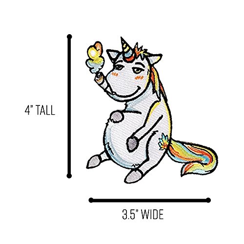 Pot Smoking Pals Mystical High Unicorn - Iron on Embroidered Patch Applique