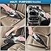Helteko Car Vacuum Cleaner Corded DC 12V - High Power Compact Hand Vacuum Cleaner with Stainless Steel HEPA Filter and LED Light - 120W Car Vac with 3 Accessories and Carrying Bag for Car Use Only