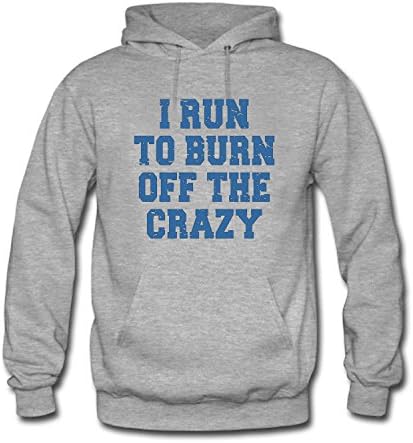 KUYUE Women's I Run to Burn Off the Crazy Hoodie