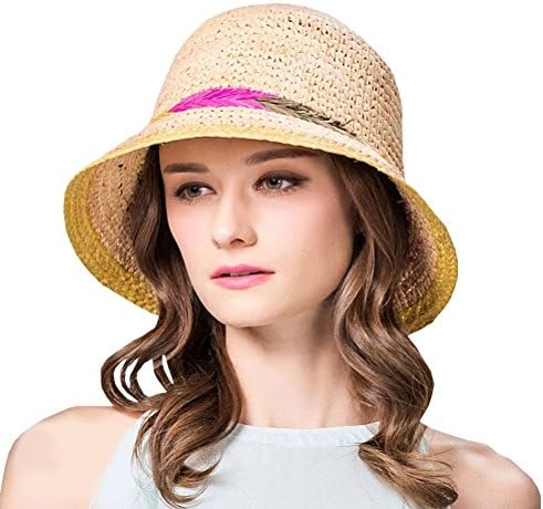 Maitose Women's UV Protective Straw Hats Beige