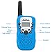 [Upgrade Generation] Handheld Walkie Talkie, Zooawa [2 Pcs] Kids Outdoor Wireless Interphone 2-Way 3.75 KM Range Durable Radio Transceiver Toy with 22 Channels for Camping and Hiking - Blue
