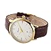 Misskt Men Watch Ultra Thin Watch Gold Watch Calendar Sport Watches Mens Waterproof Leather Quartz Watch Gold