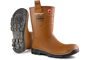 DUNLOP mens Rigpro Industrial and Construction, Slip Resistant, Comfortable, 100% Waterproof,