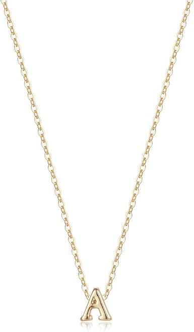 Amazon Com Sterling Silver Initial A Necklace Personalized Jewelry Letter Necklace Dainty Necklace Silver Initials Minimalist Necklace Clothing