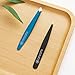 amoore Eyebrow Tweezers 2 pcs Hair Tweezer Stainless Steel Slant Tip and Pointed Eyebrow Tweezer Set for Plucking Chin Facial Hair Splinter