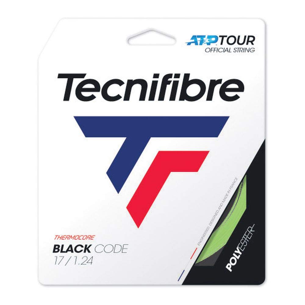 Tecnifibre Blackcode Tennis String 1.24mm Lime - 12m Set