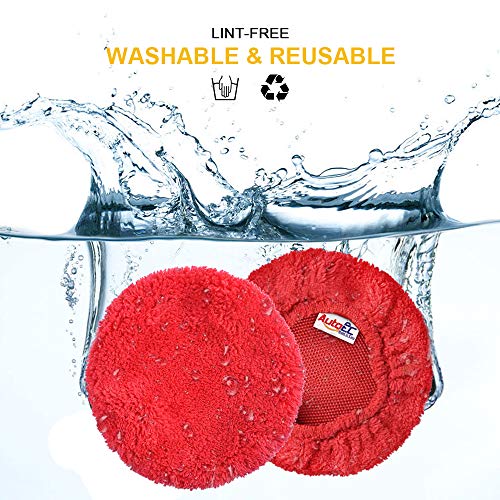 image for eFuncar Car Microfiber Cloths for Windshield Cleaning Tool, Coral Flee