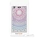kwmobile Case for Sony Xperia XZ1 Compact - TPU Silicone back cover case mobile phone protective case - Clear cover Design Indian sun blue dark pink transparent