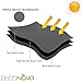 Deconovo Blackout Curtains, Thermal Insulated, W52 x L95 2 Panels, Back Tab, Machine Washable, Room-Darkening Drapes for Bedroom/Living Room Star White