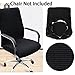 BTSKY Office Computer Chair Covers Stretchy -Polyester Desk Chair/Rotating Chair Cover, Large Size (Black, No Chair)
