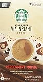Starbucks Via Peppermint Mocha Latte 5 Single Serve Packets Pack of 2