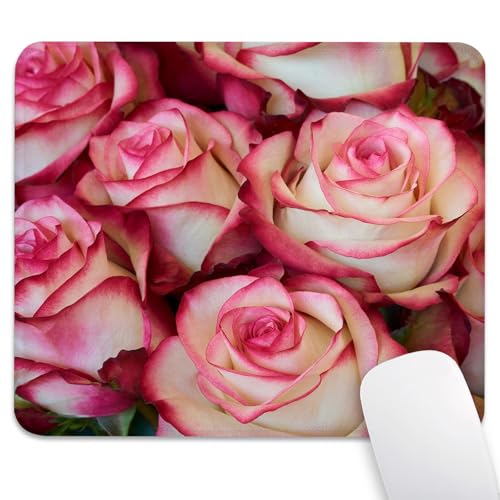 Vintage Romantic Rose Flower Mouse Pad