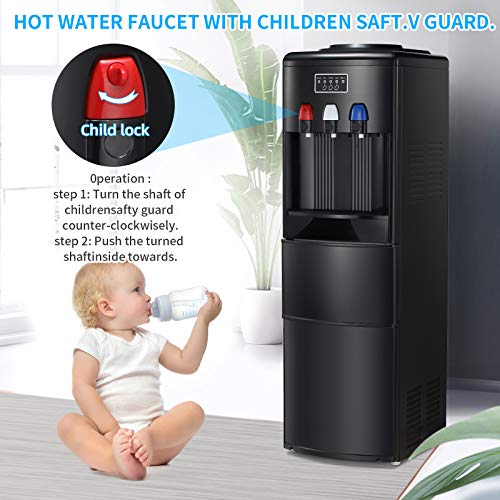 Antarctic Star 2in1 Water Cooler Dispenser with Builtin Ice Maker
