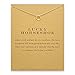 ESCALIE Horseshoe Necklace Gold Lucky Horseshoe Pendant Necklace Gold