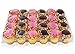 Decony 24 Compartment cupcake containers plastic disposable Cupcake Boxes muffin carrier - Great for high topping - 5 pc. - 24 slot each - Plus White standard size baking cups